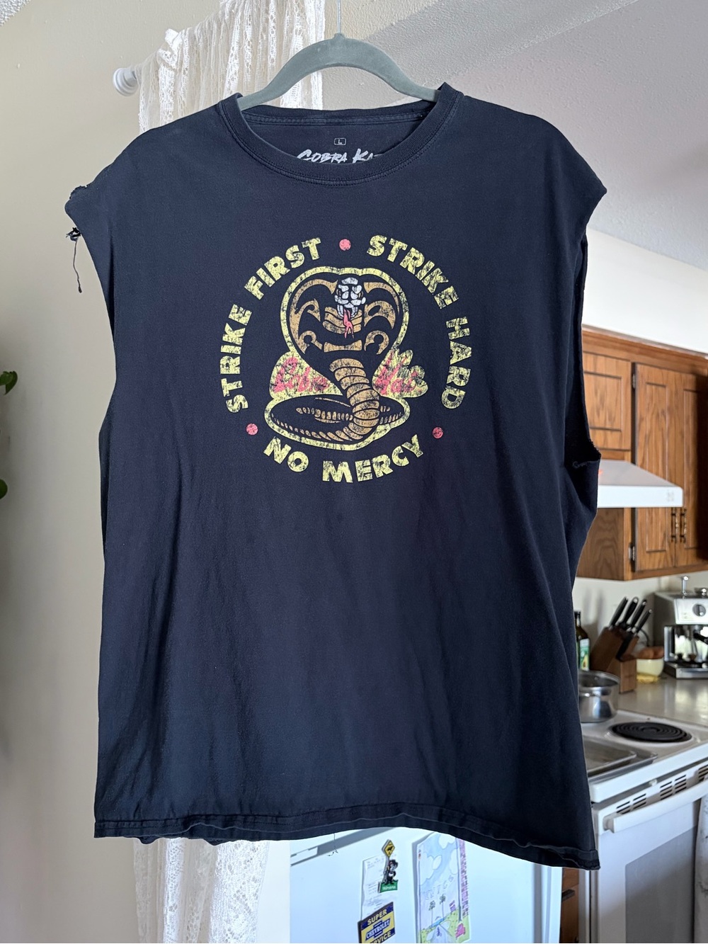 Cobra Kai Hand Cut Off Graphic Tee
